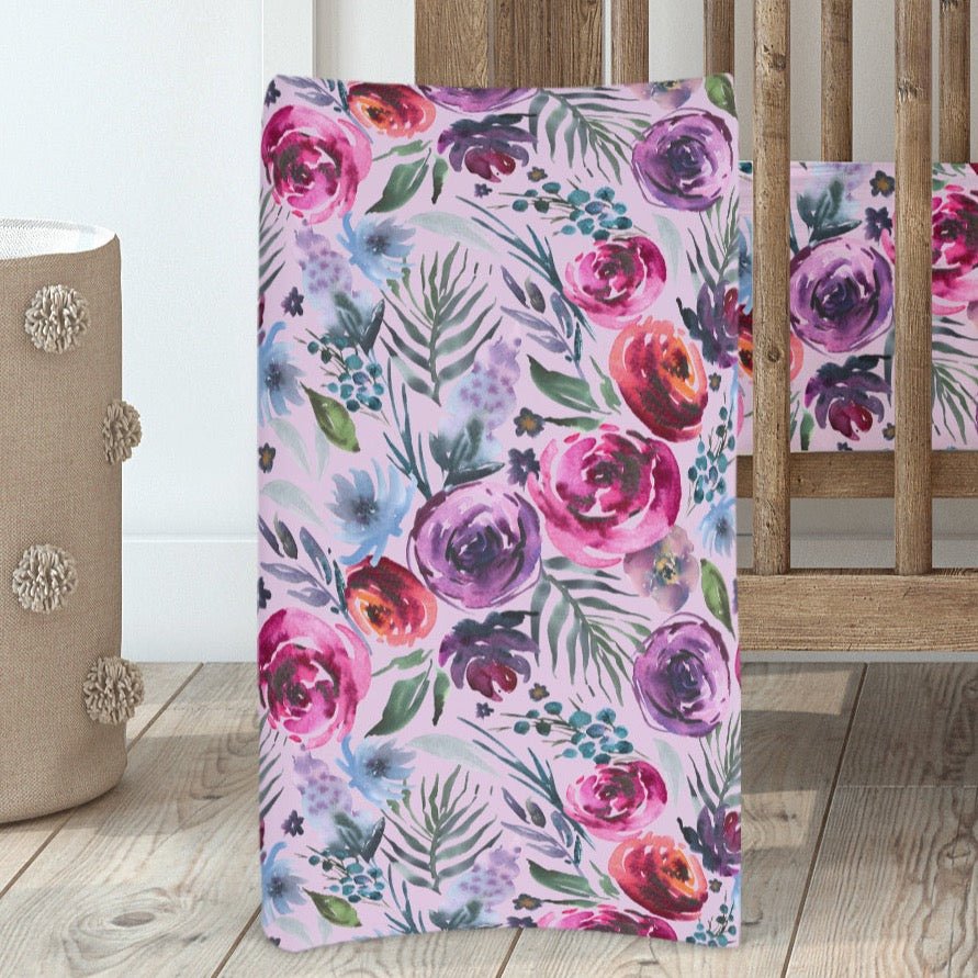 Sweet Woodlands Changing Pad Cover - gender_girl, Sweet Woodlands, Theme_Floral