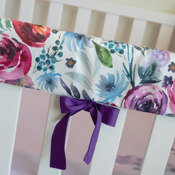 Sweet Woodlands Floral Crib Rail Guards - gender_girl, Sweet Woodlands, Theme_Floral