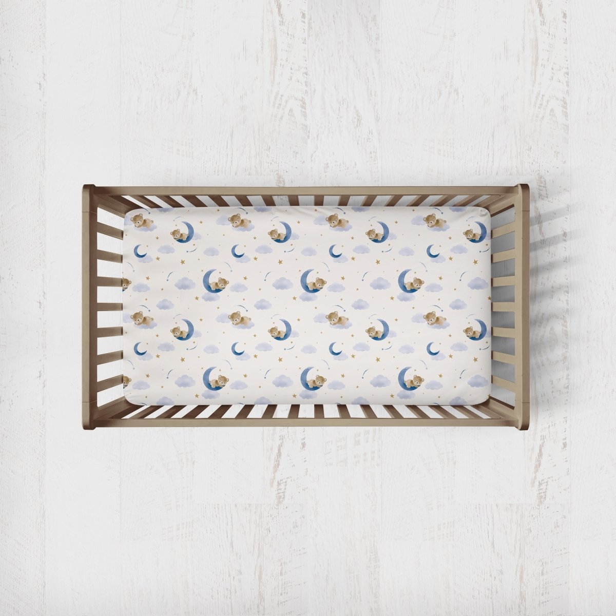 Teddy Bear Crib Sheet - gender_boy, ,