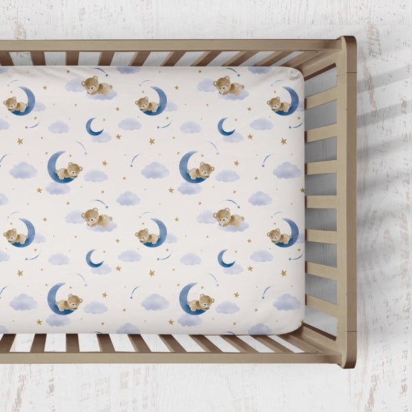 Teddy Bear Crib Sheet - gender_boy, ,