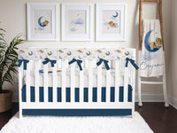 Teddy Bear Gray Navy Bedding - gender_boy, Teddy Bear, text