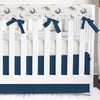 Teddy Bear Gray Navy Bedding - gender_boy, Teddy Bear, text