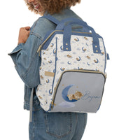 Teddy Bear Personalized Backpack Diaper Bag - gender_boy, Teddy Bear, text