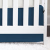 Teddy Bear Solid Navy Crib Skirt - gender_boy, Teddy Bear, Theme_Solid