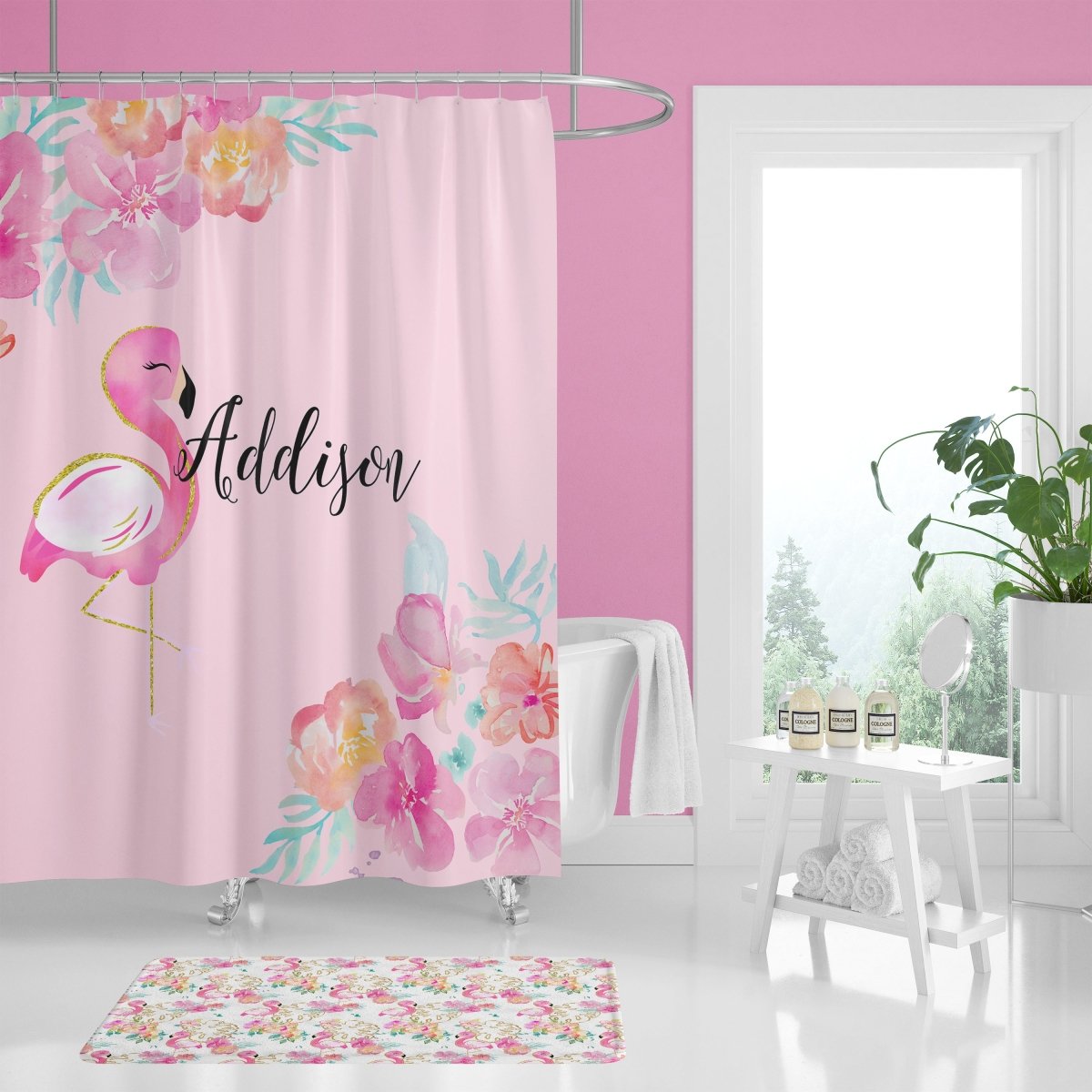 Tropical Flamingo Bathroom Collection - gender_girl, Theme_Tropical, Tropical Flamingo