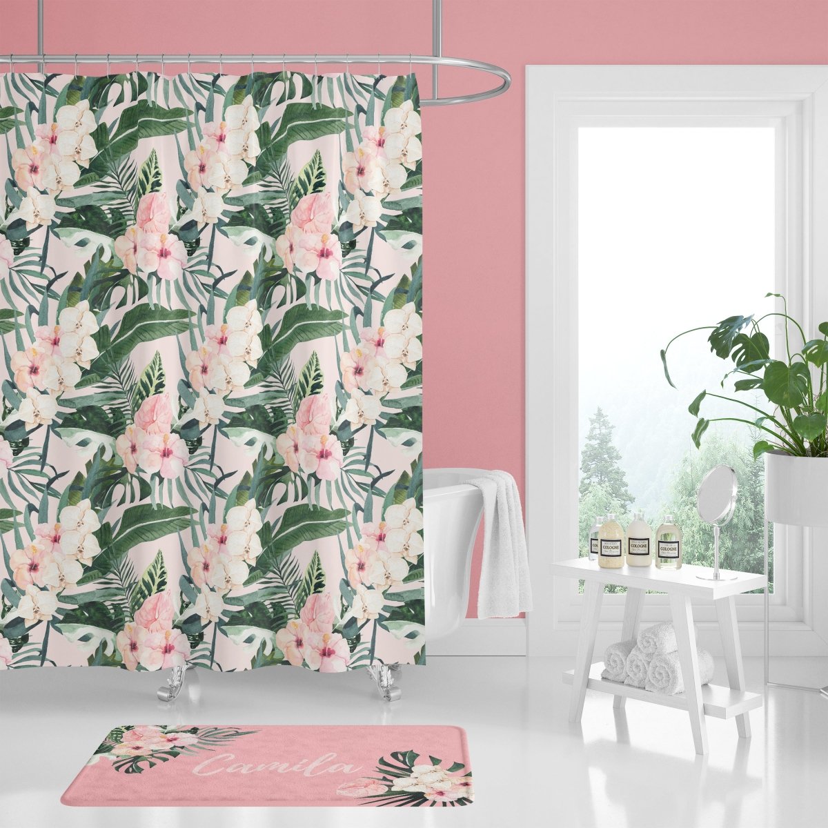 Tropical Floral Bathroom Collection - gender_girl, Theme_Floral, Theme_Tropical