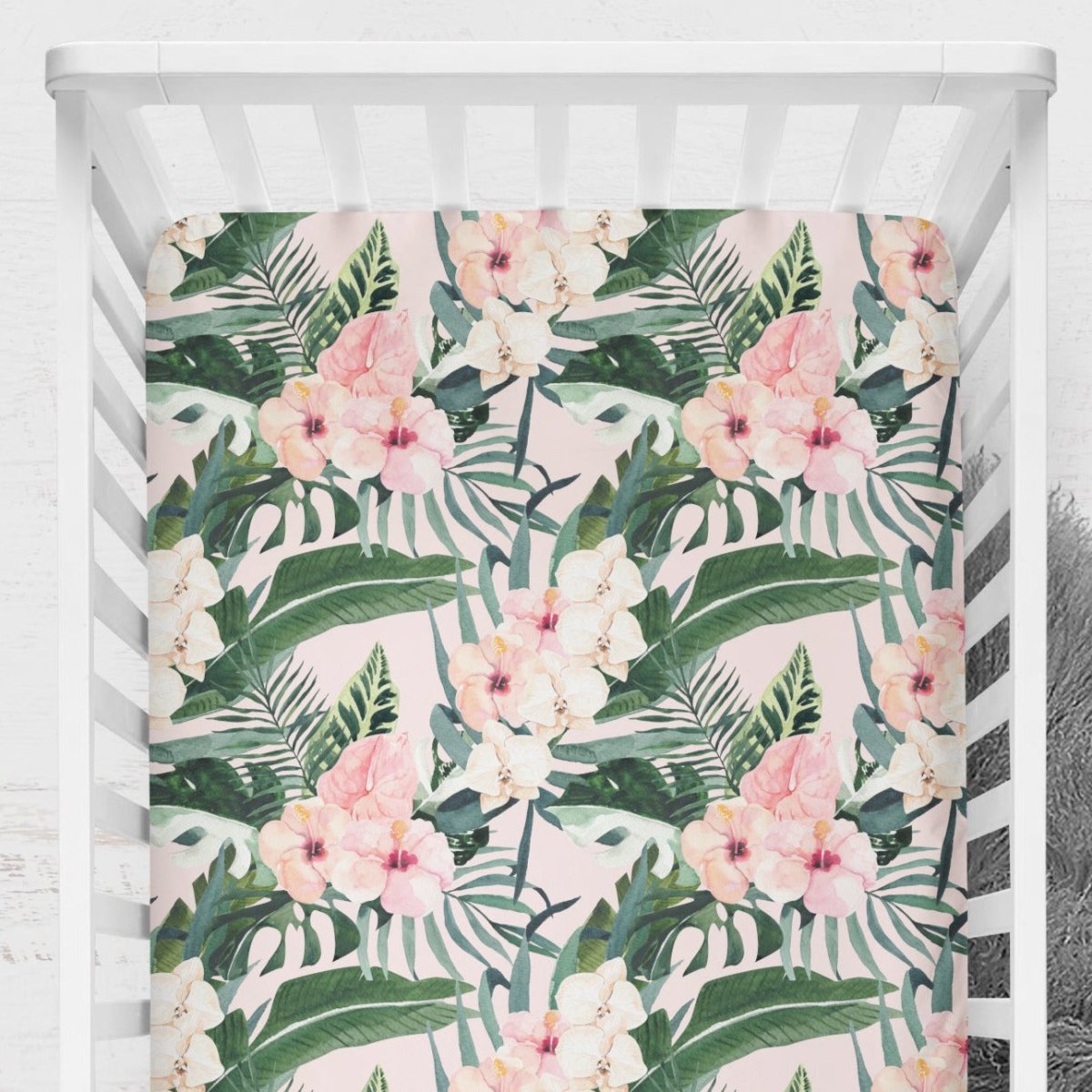 Tropical Floral Nursery Collection - gender_girl, text, Theme_Floral