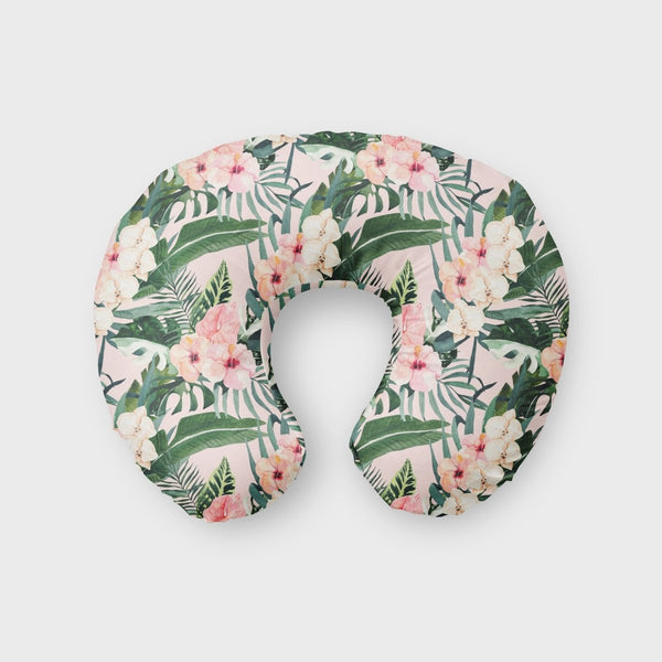 Tropical Floral Nursing Pillow Cover