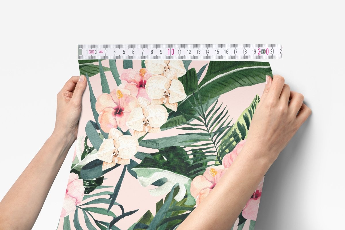Tropical Floral Peel & Stick Wallpaper - gender_girl, Theme_Floral, Theme_Tropical
