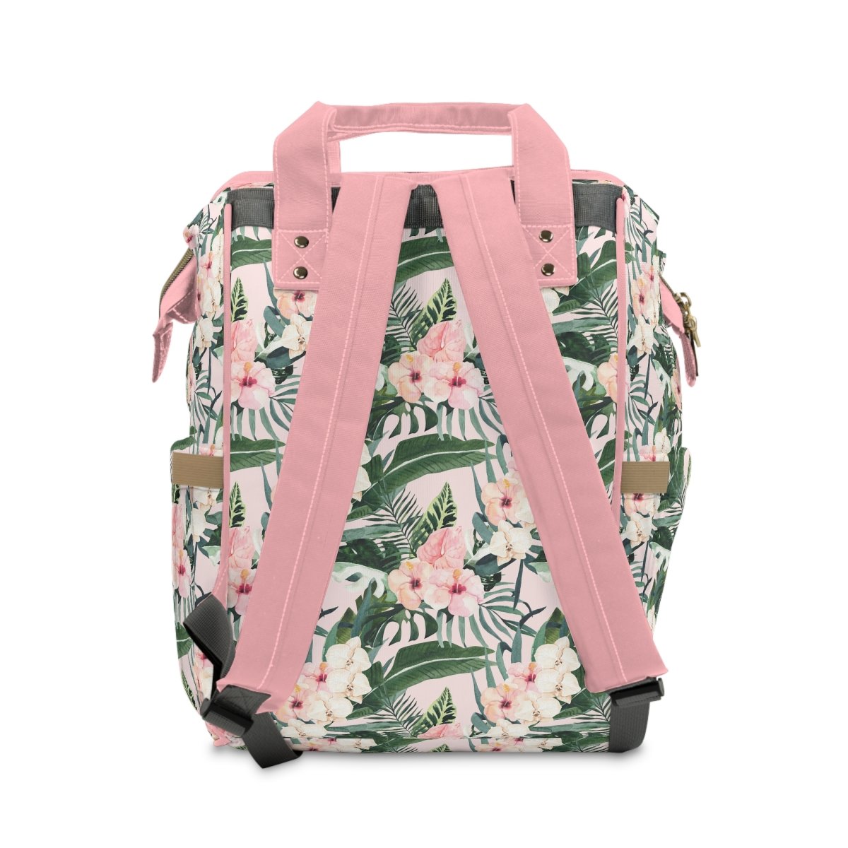 Tropical Floral Personalized Backpack Diaper Bag - gender_girl, text, Theme_Floral