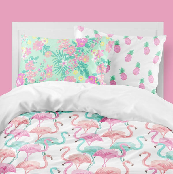 Tropical Paradise Kids Bedding Set (Comforter or Duvet Cover) - gender_girl, Theme_Floral, Theme_Tropical