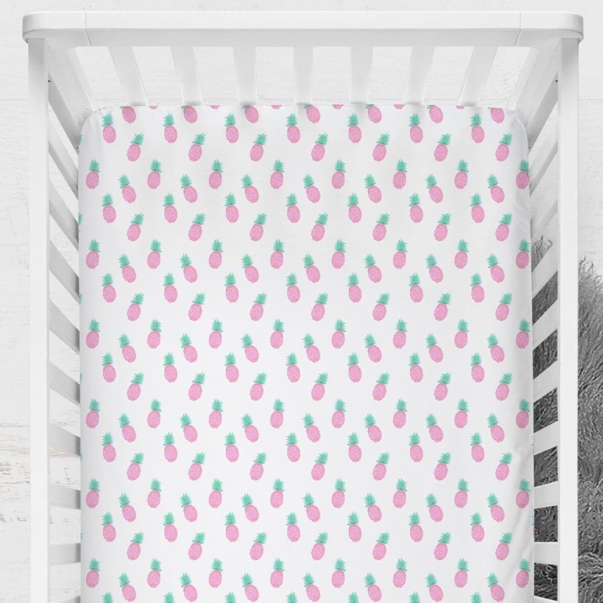Tropical Paradise Flamingo Ruffled Crib Bedding - Crib Bedding Sets