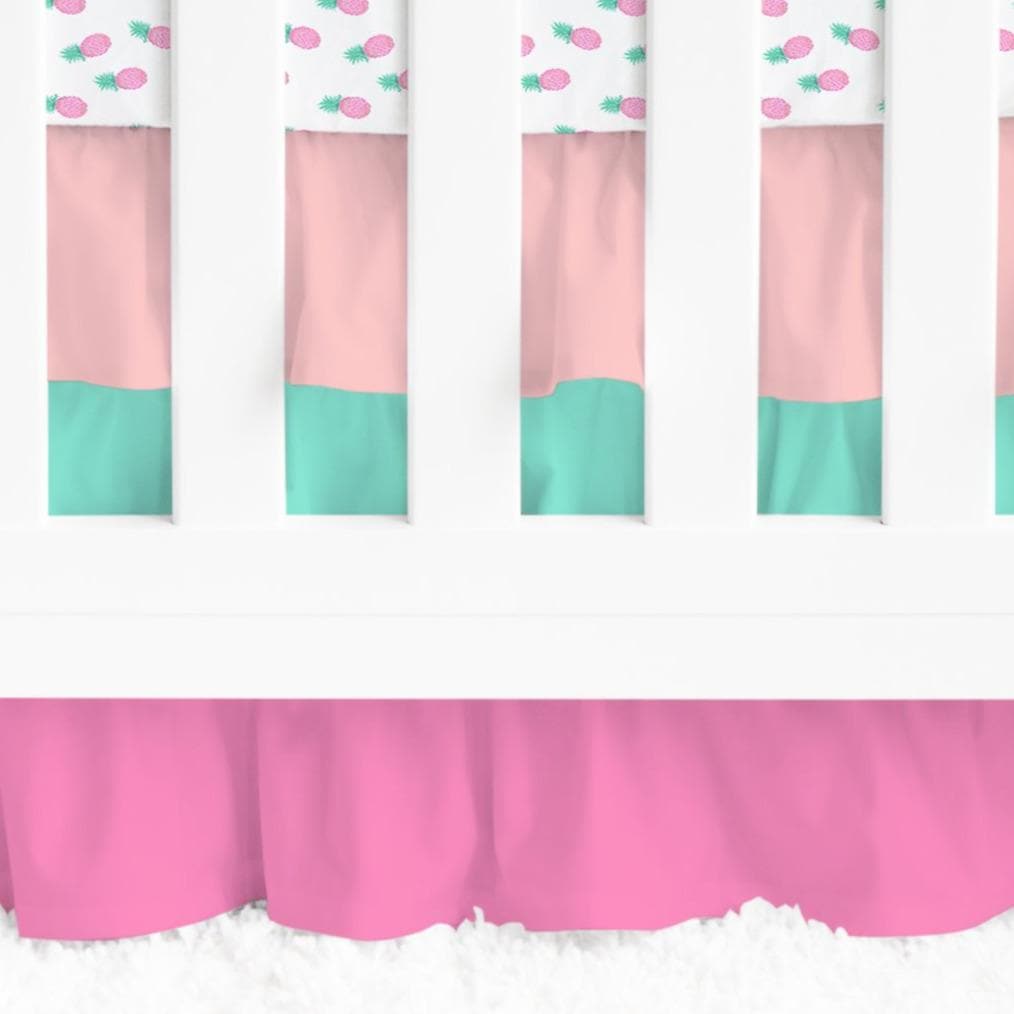 Tropical Paradise Flamingo Ruffled Crib Bedding - Crib Bedding Sets