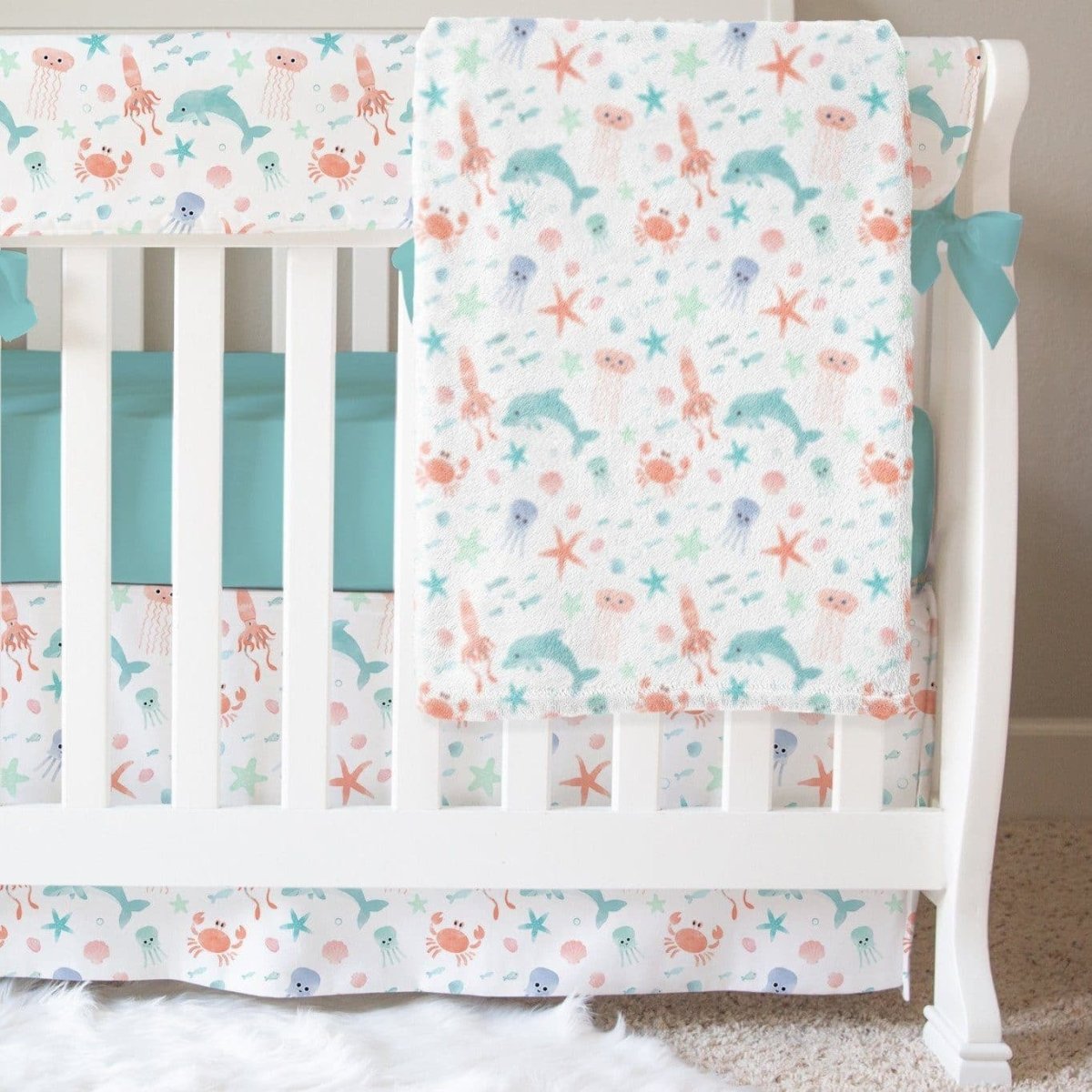 Under the Sea Bumperless Crib Bedding - gender_boy, gender_girl, gender_neutral