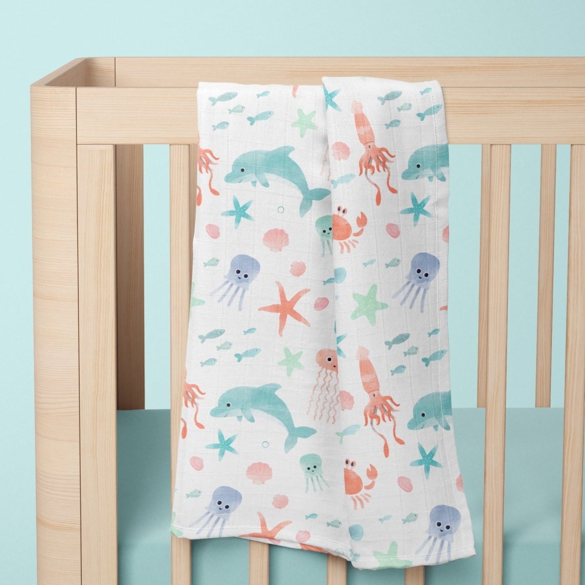 Under the Sea Muslin Blanket - gender_boy, gender_girl, gender_neutral