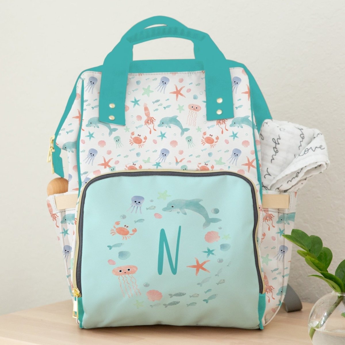 Under the Sea Personalized Backpack Diaper Bag - gender_boy, gender_girl, gender_neutral