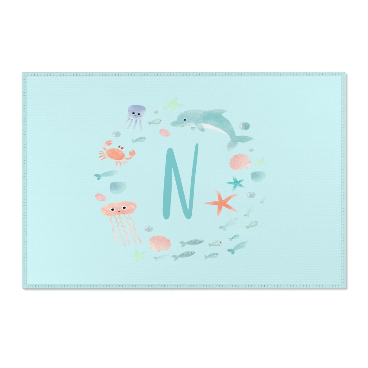 Under the Sea Personalized Nursery Rug - gender_boy, gender_girl, gender_neutral