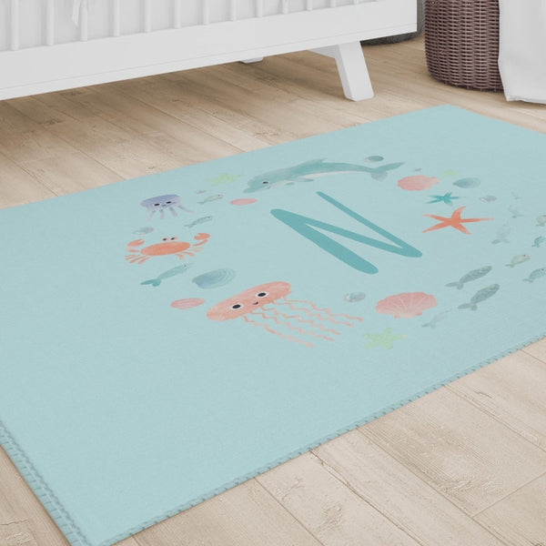 Under the Sea Personalized Nursery Rug - gender_boy, gender_girl, gender_neutral