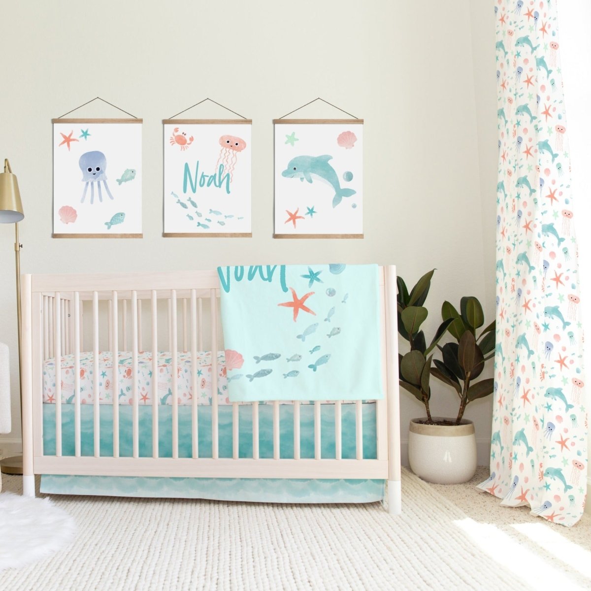 Under the Sea Waves Crib Bedding - gender_boy, gender_girl, gender_neutral