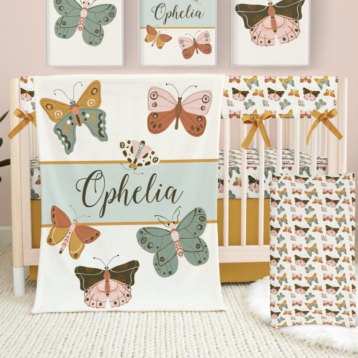 Vintage Butterfly Nursery Collection - gender_girl, text, Theme_Butterfly