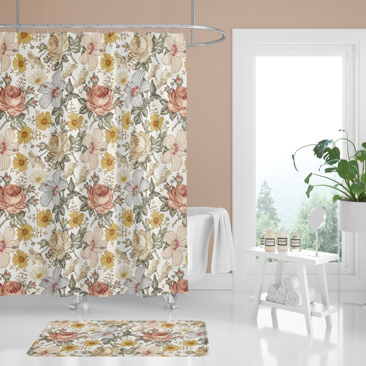 Vintage Earthy Floral Bathroom Collection - gender_girl, Theme_Floral, Vintage Earthy Floral