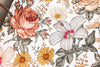 Vintage Earthy Floral Golden Ruffled Crib Bedding - gender_girl, Theme_Floral, Vintage Earthy Floral