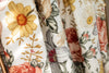 Vintage Earthy Floral Golden Ruffled Crib Bedding - gender_girl, Theme_Floral, Vintage Earthy Floral