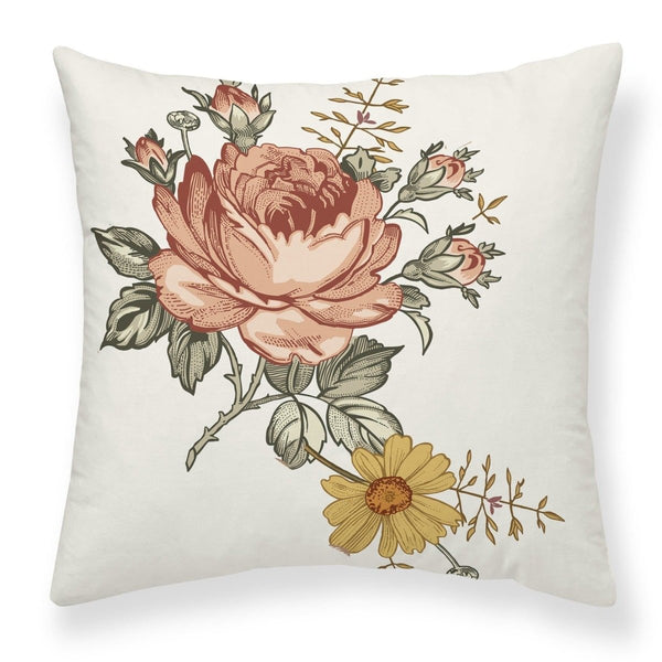 Vintage Earthy Floral Nursery Pillow - Throw Pillow