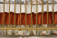 Vintage Earthy Floral Ruffled Crib Bedding - gender_girl, Theme_Floral, Vintage Earthy Floral