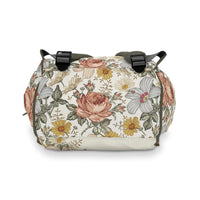 Vintage Floral Personalized Backpack Diaper Bag - gender_girl, text, Theme_Floral