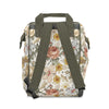 Vintage Floral Personalized Backpack Diaper Bag - gender_girl, text, Theme_Floral