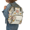 Vintage Floral Personalized Backpack Diaper Bag - gender_girl, text, Theme_Floral