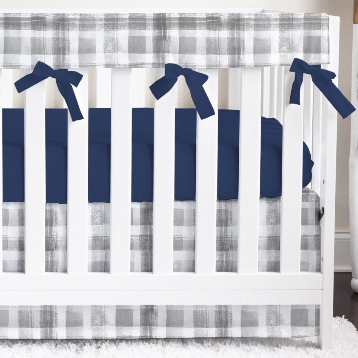 Plaid shop crib bedding