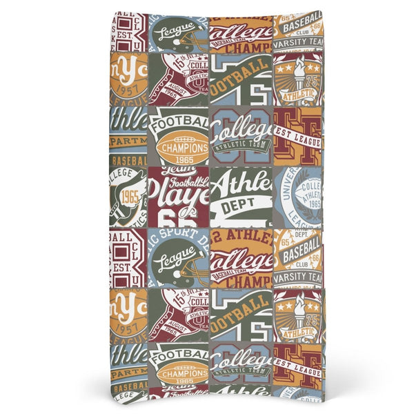 Vintage Sports Changing Pad Cover
