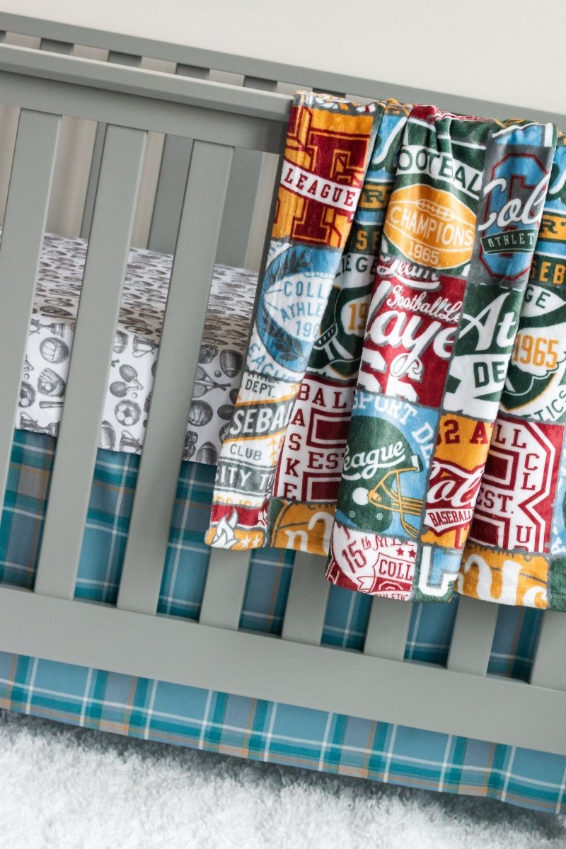 Vintage Sports Crib Bedding Crib Bedding & Nursery Decor Modified Tot