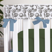 Vintage Sports Crib Rail Guards - gender_boy, Vintage Sports,
