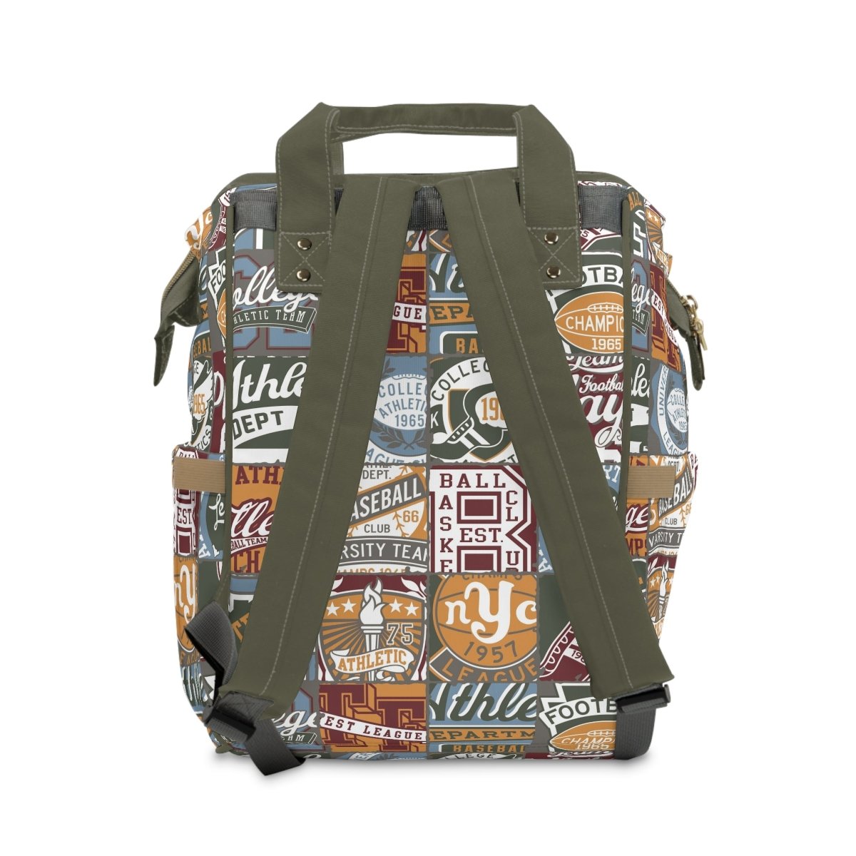 Vintage Sports Personalized Backpack Diaper Bag - gender_boy, text, Vintage Sports