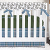 Vintage Sports Plaid Crib Bedding - gender_boy, text, Vintage Sports