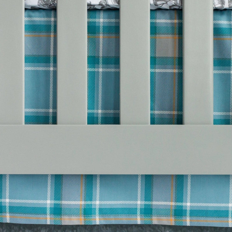 Vintage Sports Plaid Crib Skirt - gender_boy, Vintage Sports,