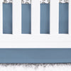 Vintage Sports Solid Blue Crib Skirt - gender_boy, Theme_Solid, Vintage Sports