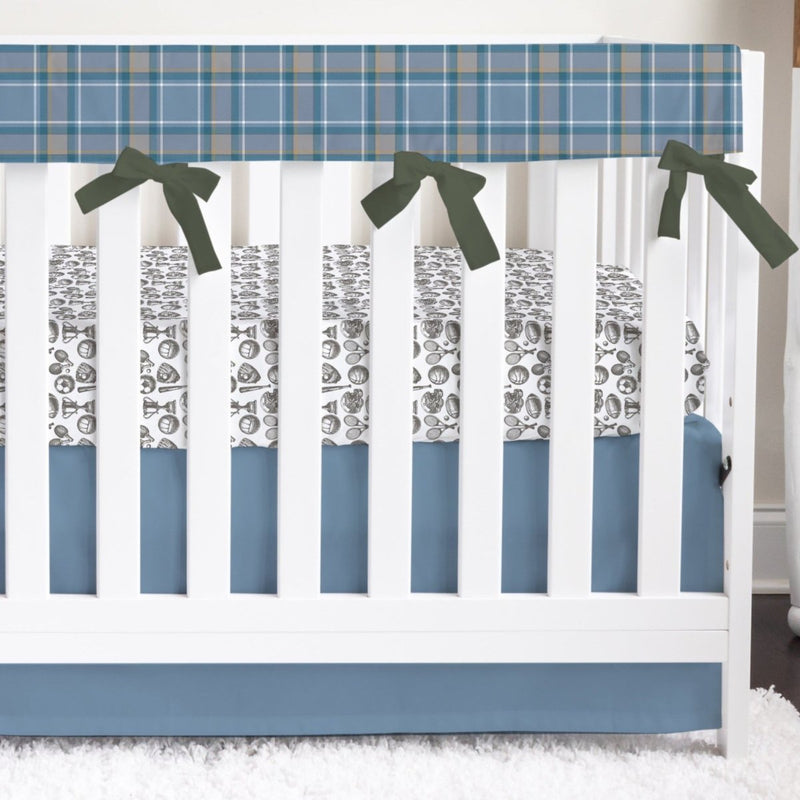 Vintage Sports Solid Crib Bedding - gender_boy, Vintage Sports,