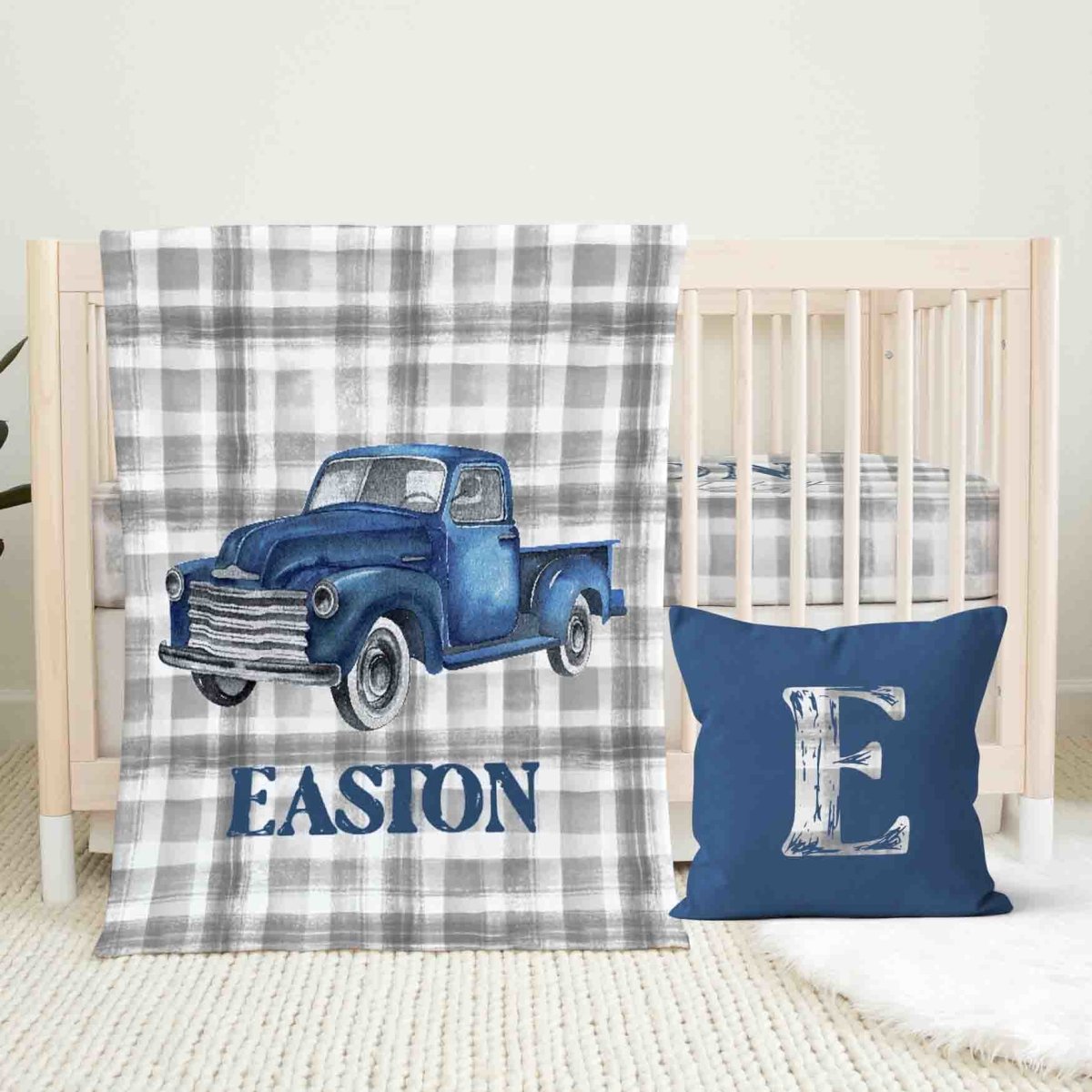 Vintage truck crib best sale bedding