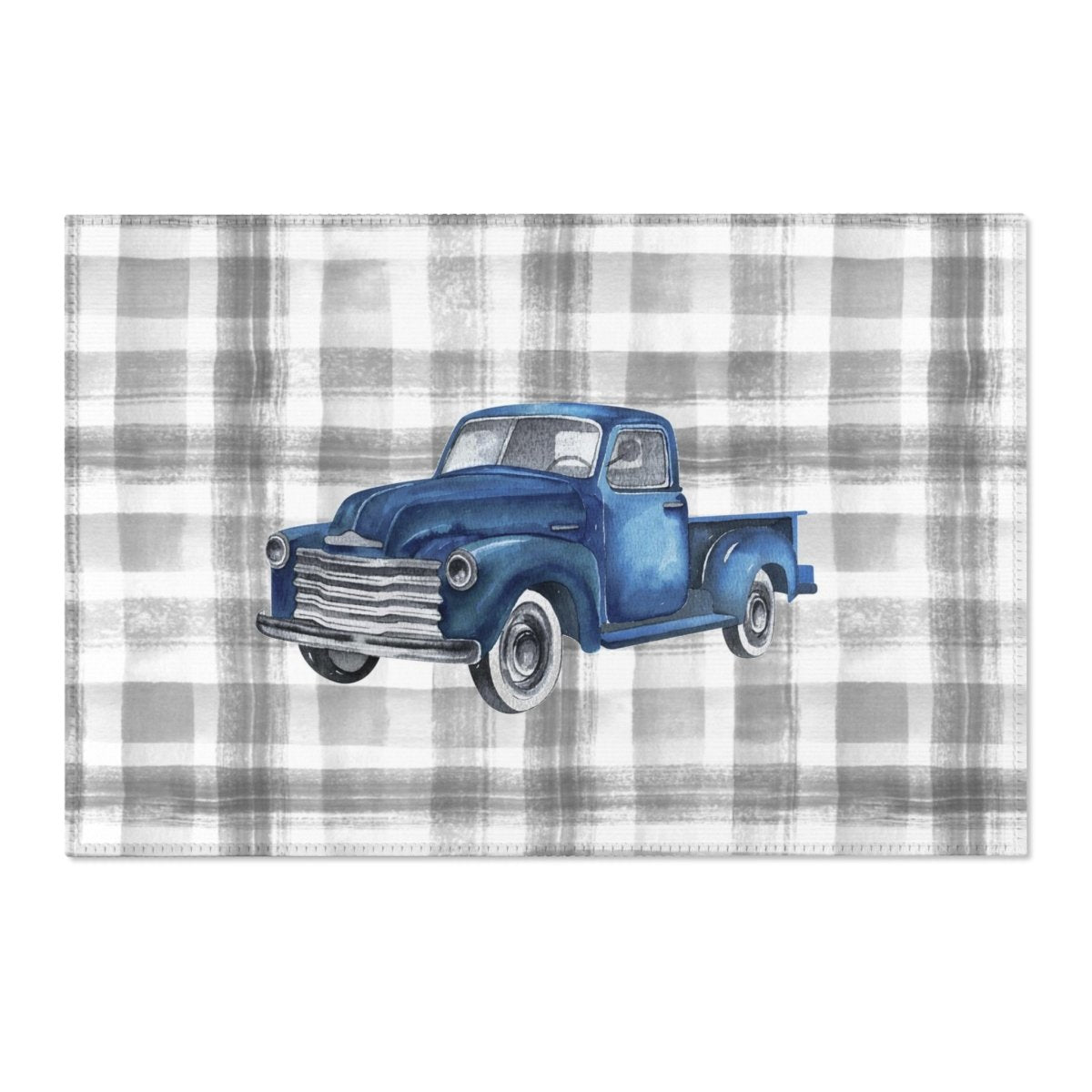 Vintage Truck Nursery Rug - gender_boy, text, Vintage Truck