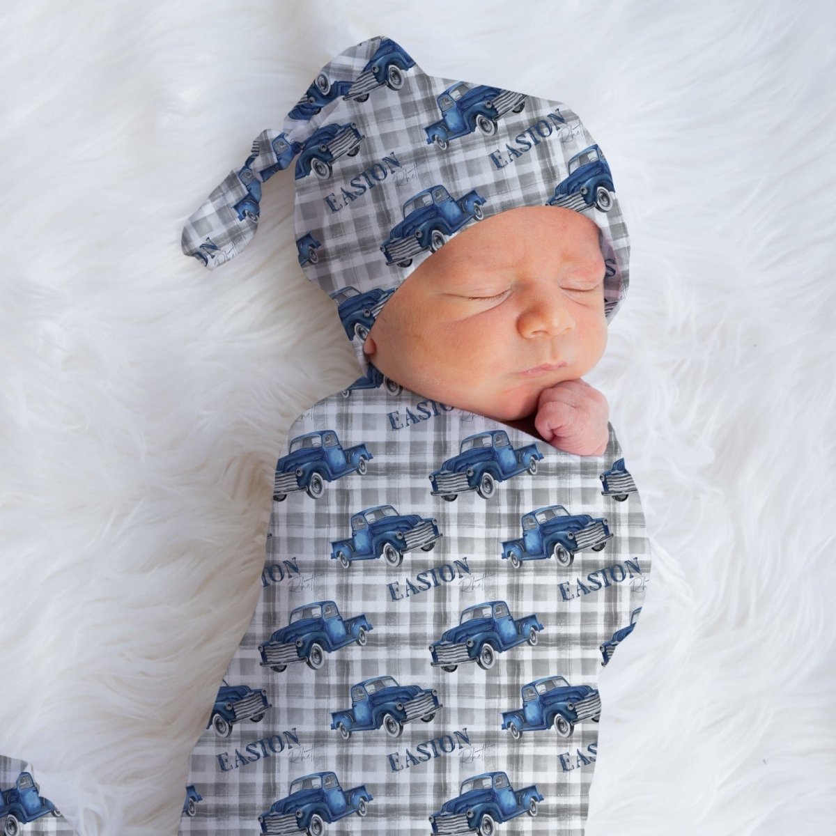 Personalized sale swaddle set