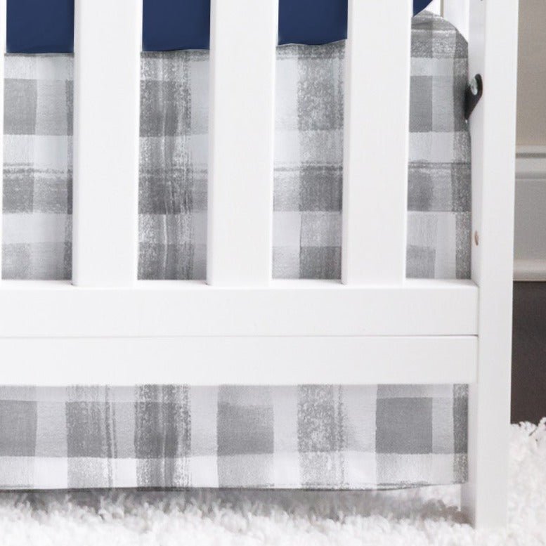 Vintage Truck Plaid Crib Skirt - gender_boy, Vintage Truck,