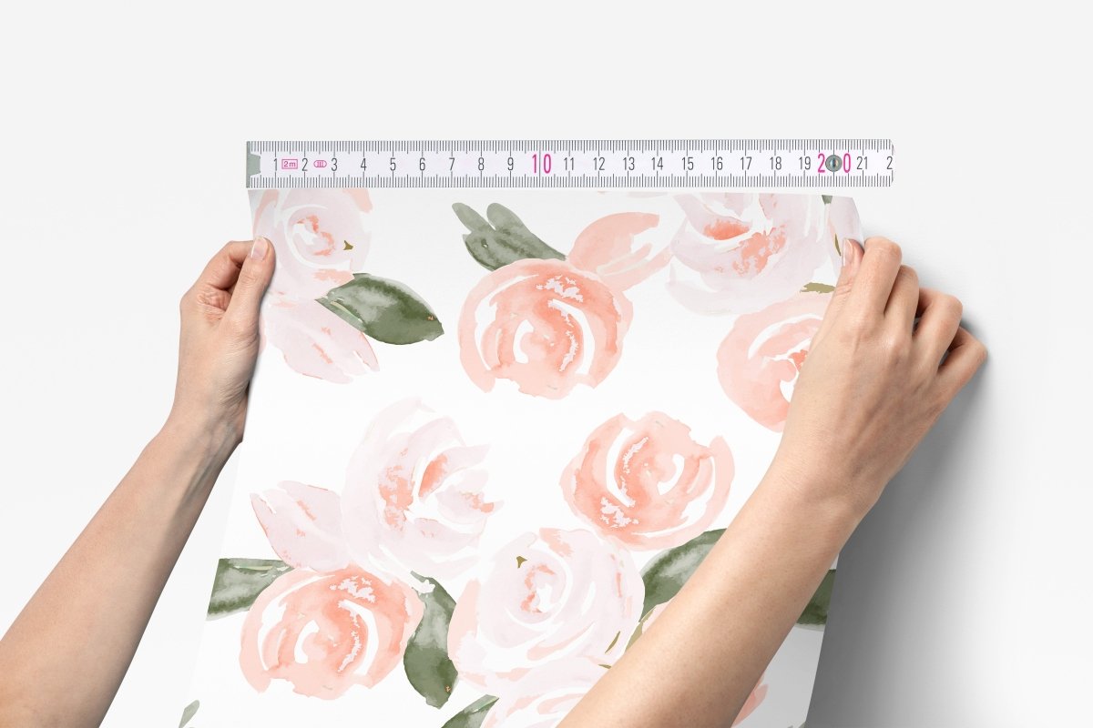 Watercolor Boho Floral Peel & Stick Wallpaper - gender_girl, Theme_Floral,