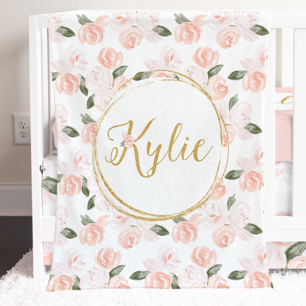 Watercolor Floral Crib Bedding - Crib Bedding Sets