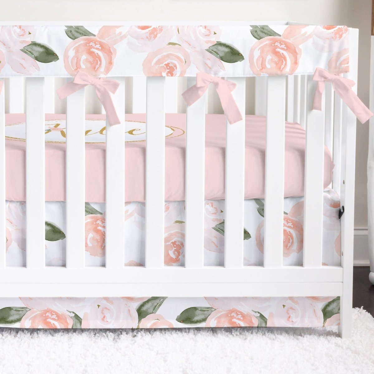 Watercolor Floral Nursery Collection - gender_girl, text, Theme_Floral