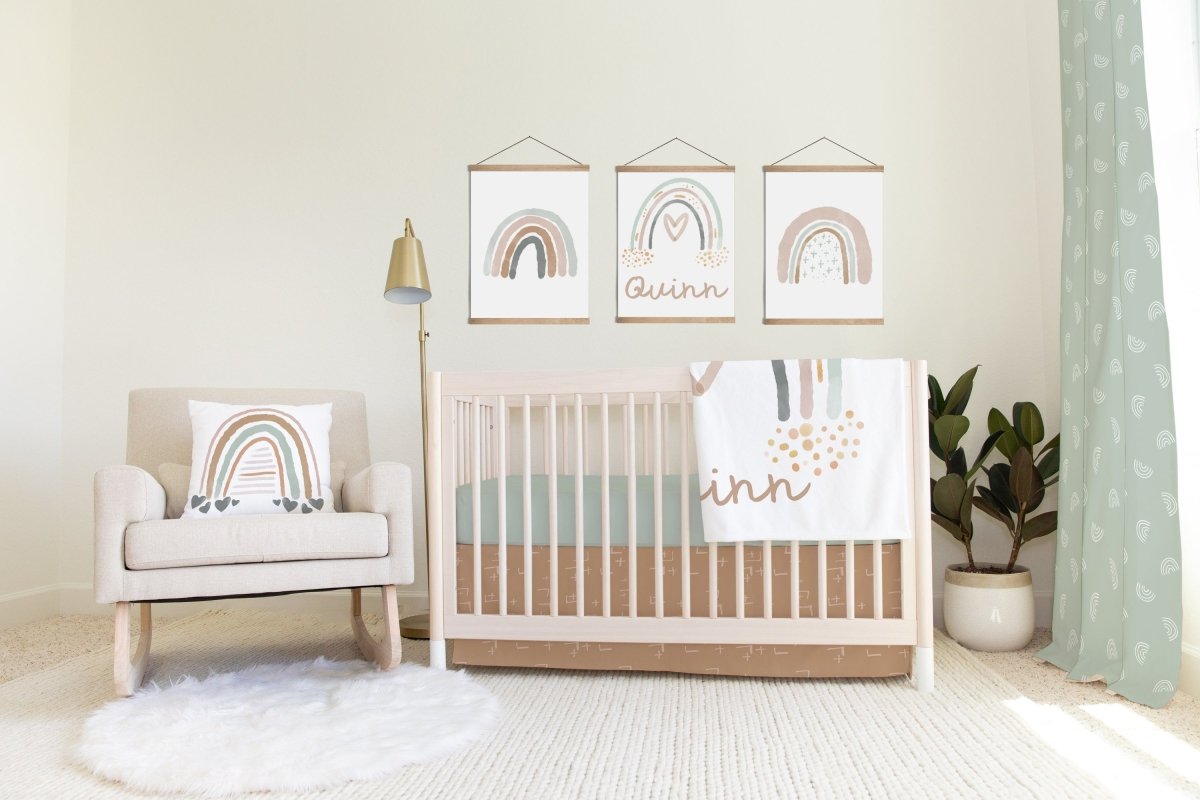 Watercolor Rainbow Neutral Crib Bedding - gender_boy, gender_girl, gender_neutral