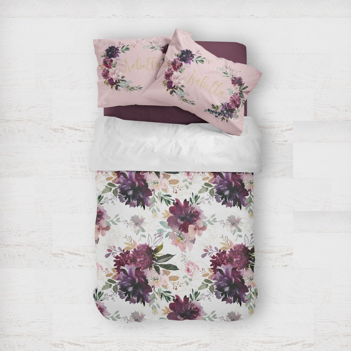 Whisper Floral Kids Bedding Set (Comforter or Duvet Cover) - gender_girl, text, Theme_Floral